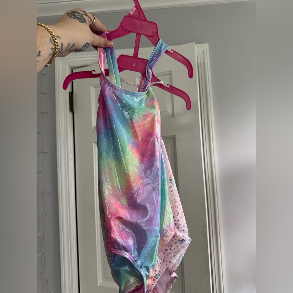 Bathing suits set of 2 NWT  unicorn mermaid rainbow